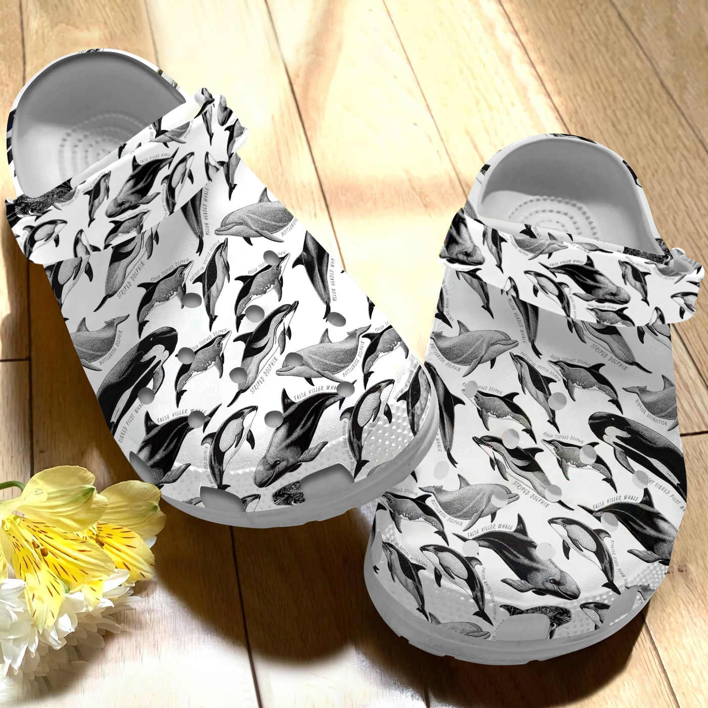 Merchidea Dolphins Crocs Crocband Clogs Shoes Comfortable For Men Women and Kids