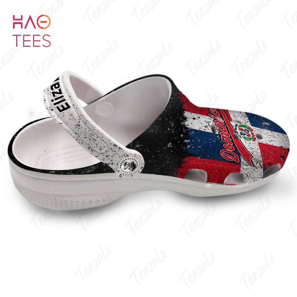 Merchidea Dominican Flag Crocs Crocband Clogs Shoes Comfortable For Men Women and Kids
