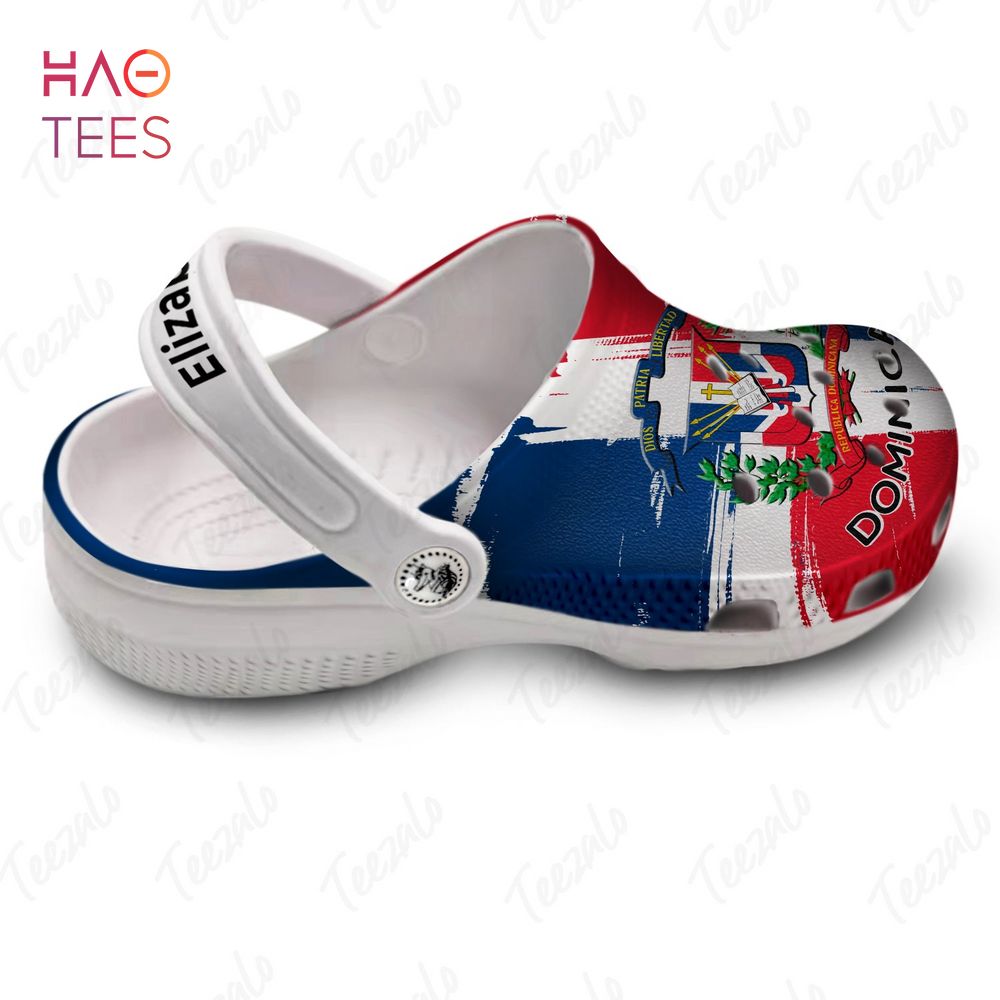 Merchidea Dominican Flag Dominican Pride Crocs Crocband Clogs Shoes Comfortable For Men Women and Kids