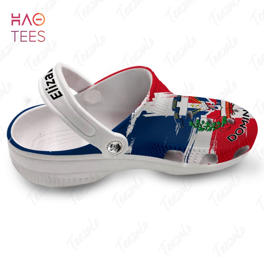 Merchidea Dominican Flag Dominican Pride Crocs Crocband Clogs Shoes Comfortable For Men Women and Kids