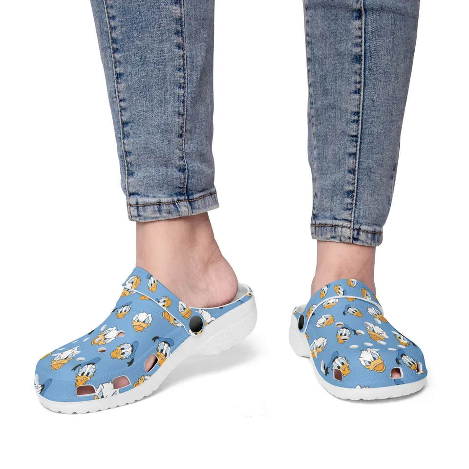 Merchidea Donald Duck Cartoon Crocs Crocband Clogs Shoes Comfortable For Men Women and Kids