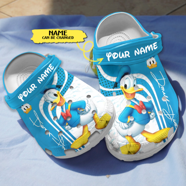 Merchidea Donald Duck Cartoon Crocs Crocband Clogs Shoes Comfortable For Men Women and Kids