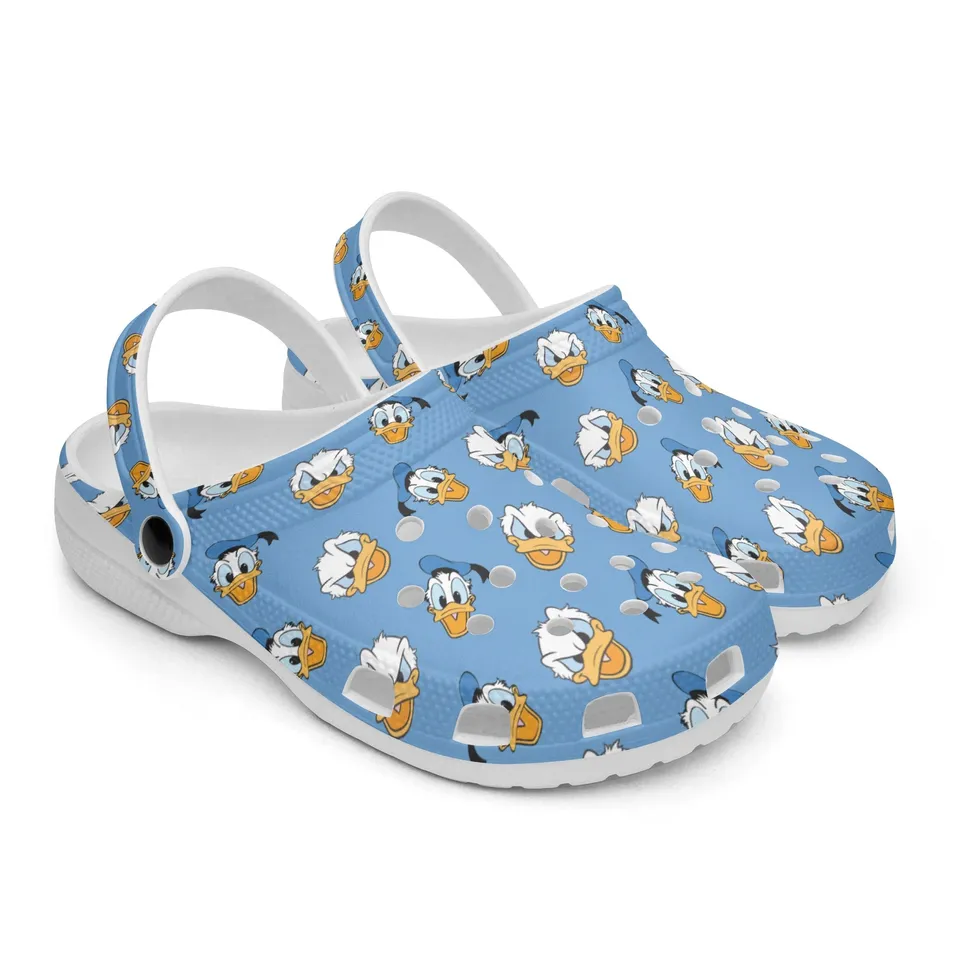 Merchidea Donald Duck Cartoon Crocs Crocband Clogs Shoes Comfortable For Men Women and Kids