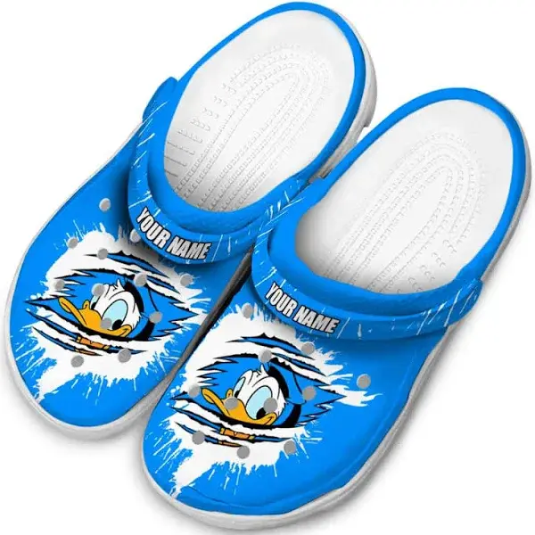 Merchidea Donald Duck Cartoon Crocs Crocband Clogs Shoes Comfortable For Men Women and Kids