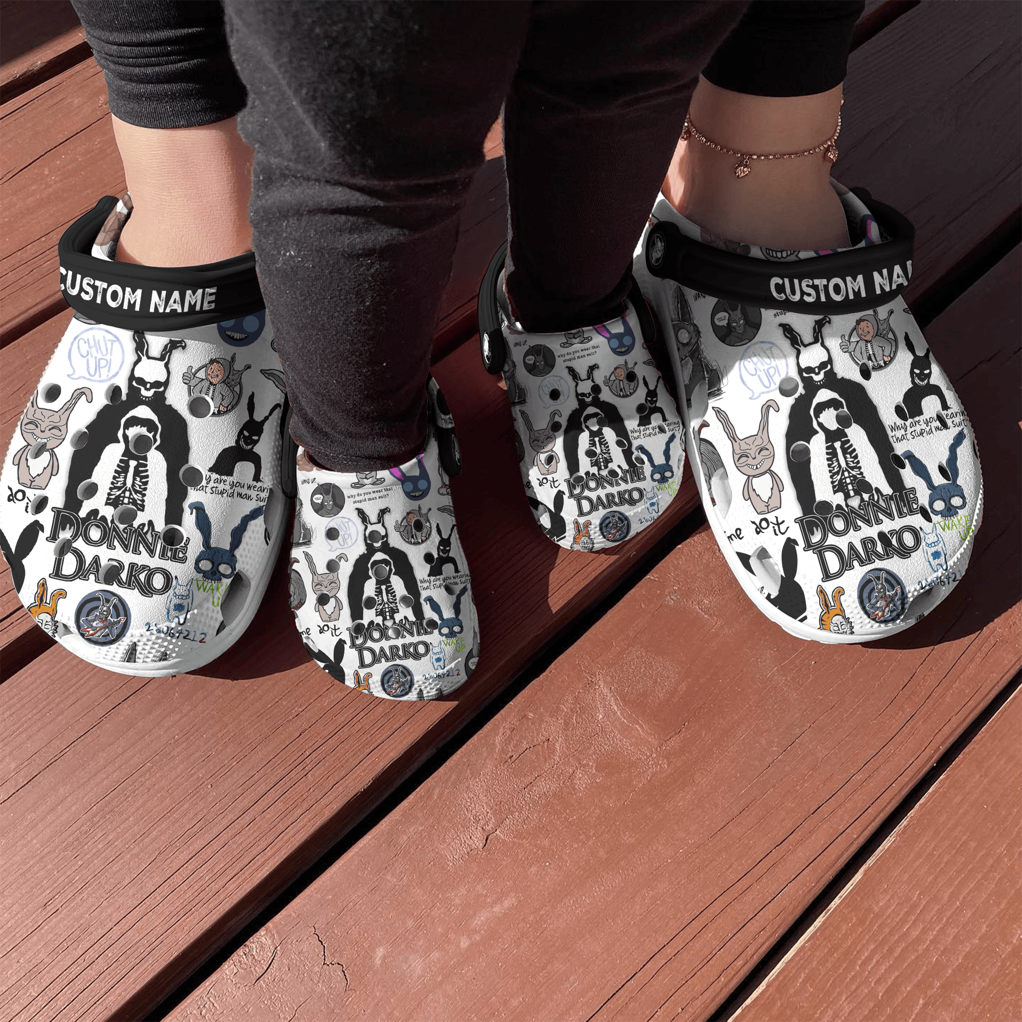 Merchidea Donnie Darko Movie Crocs Crocband Clogs Shoes Comfortable For Men Women and Kids