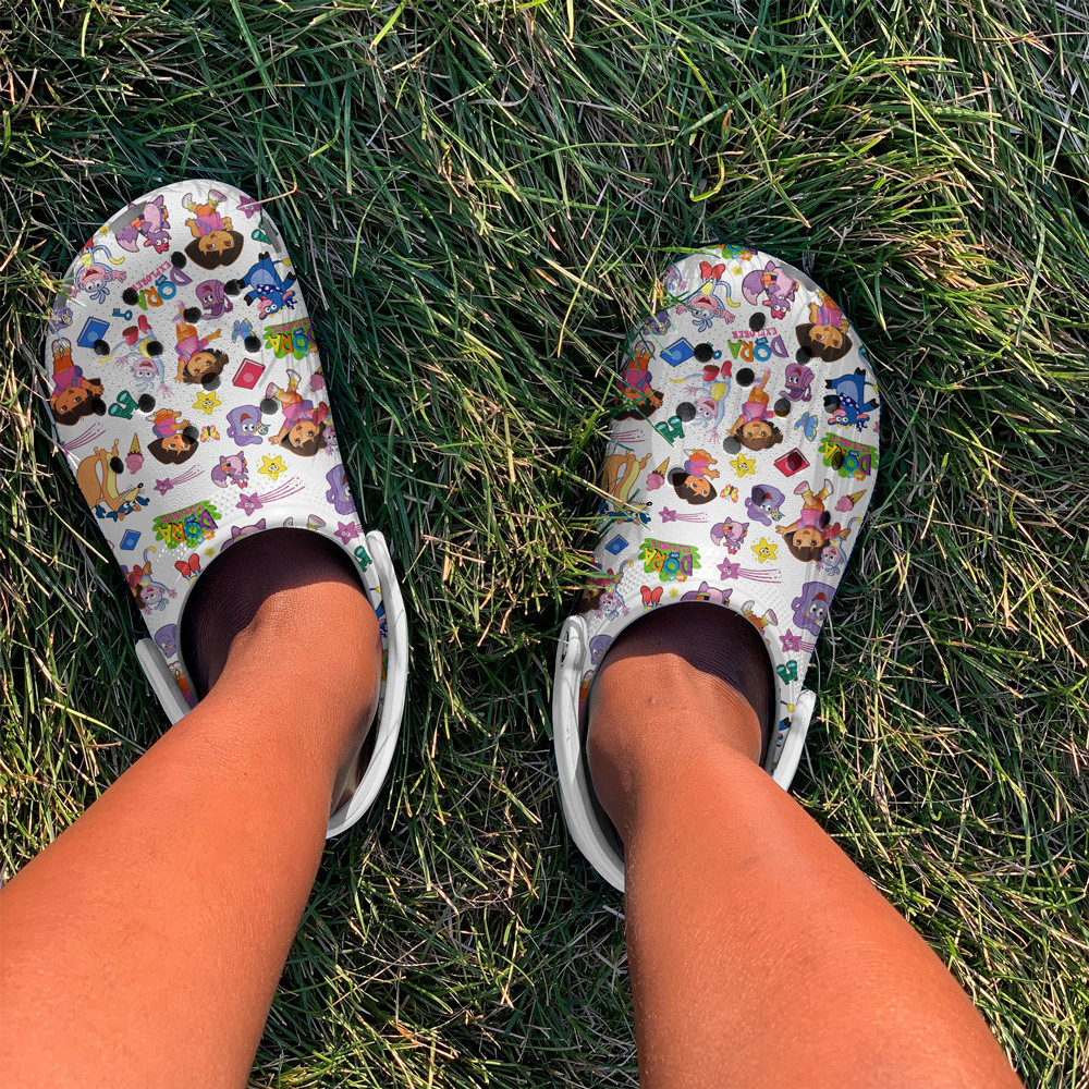 Merchidea Dora the Explorer Cartoon Crocs Crocband Clogs Shoes Comfortable For Men Women and Kids