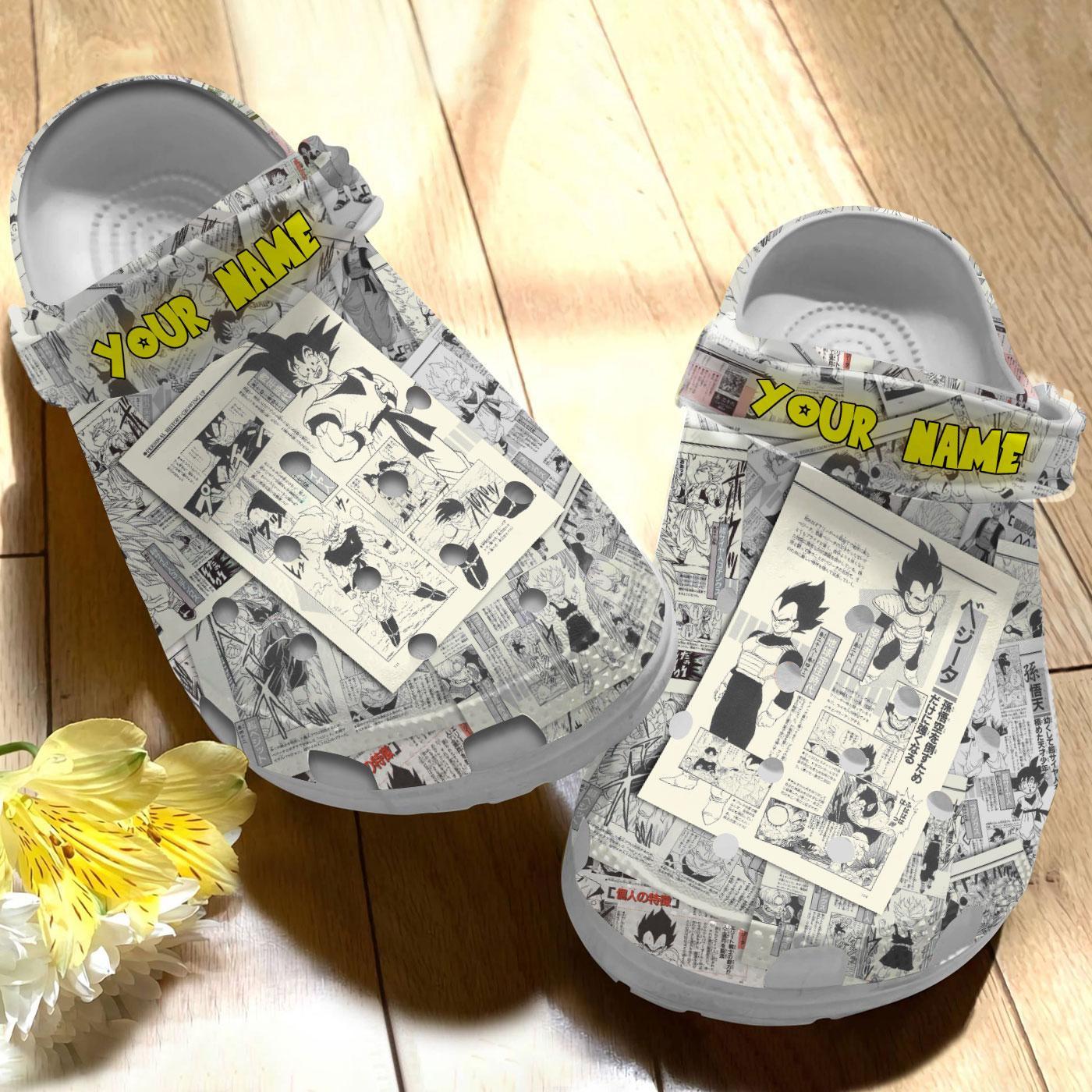 Merchidea Dragon Ball Anime Crocs Crocband Clogs Shoes Comfortable For Men Women and Kids