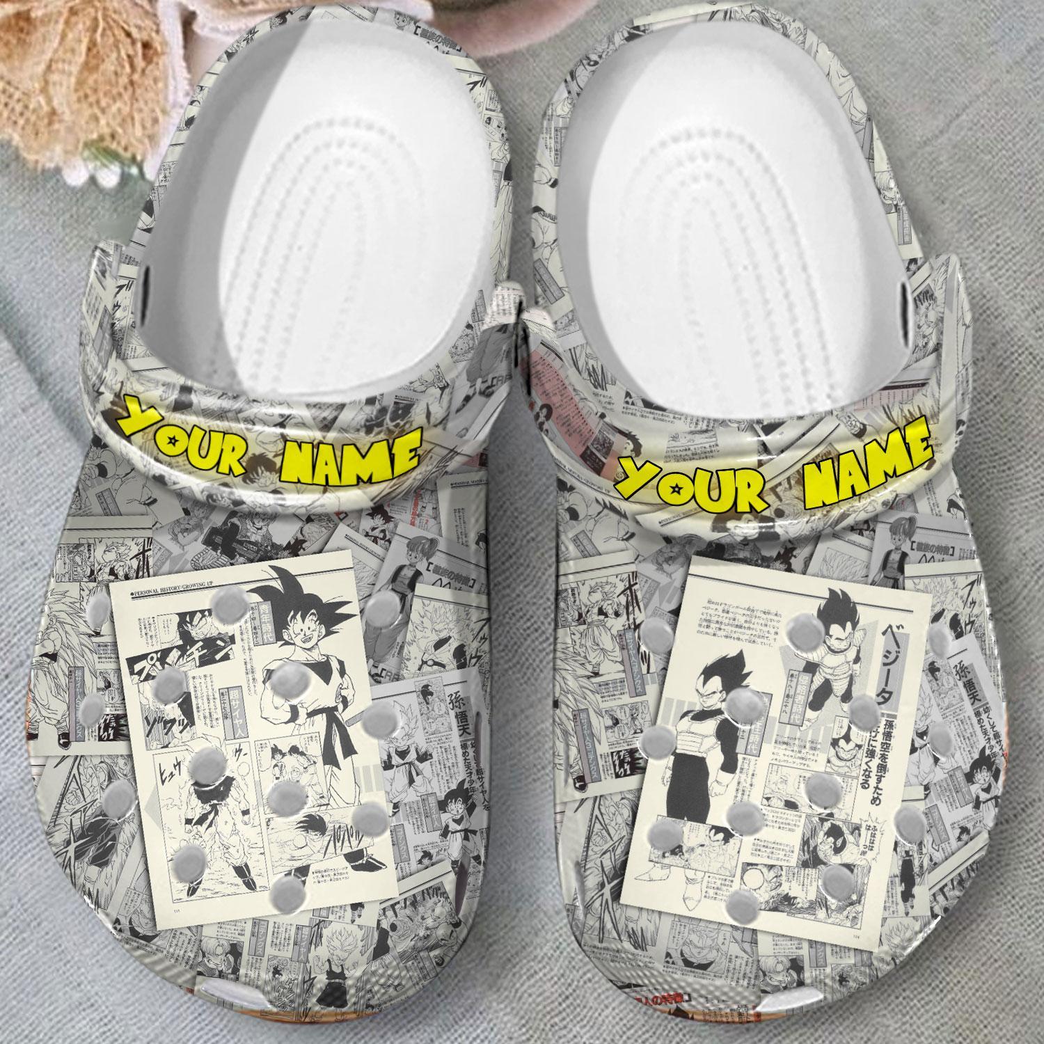 Merchidea Dragon Ball Anime Crocs Crocband Clogs Shoes Comfortable For Men Women and Kids