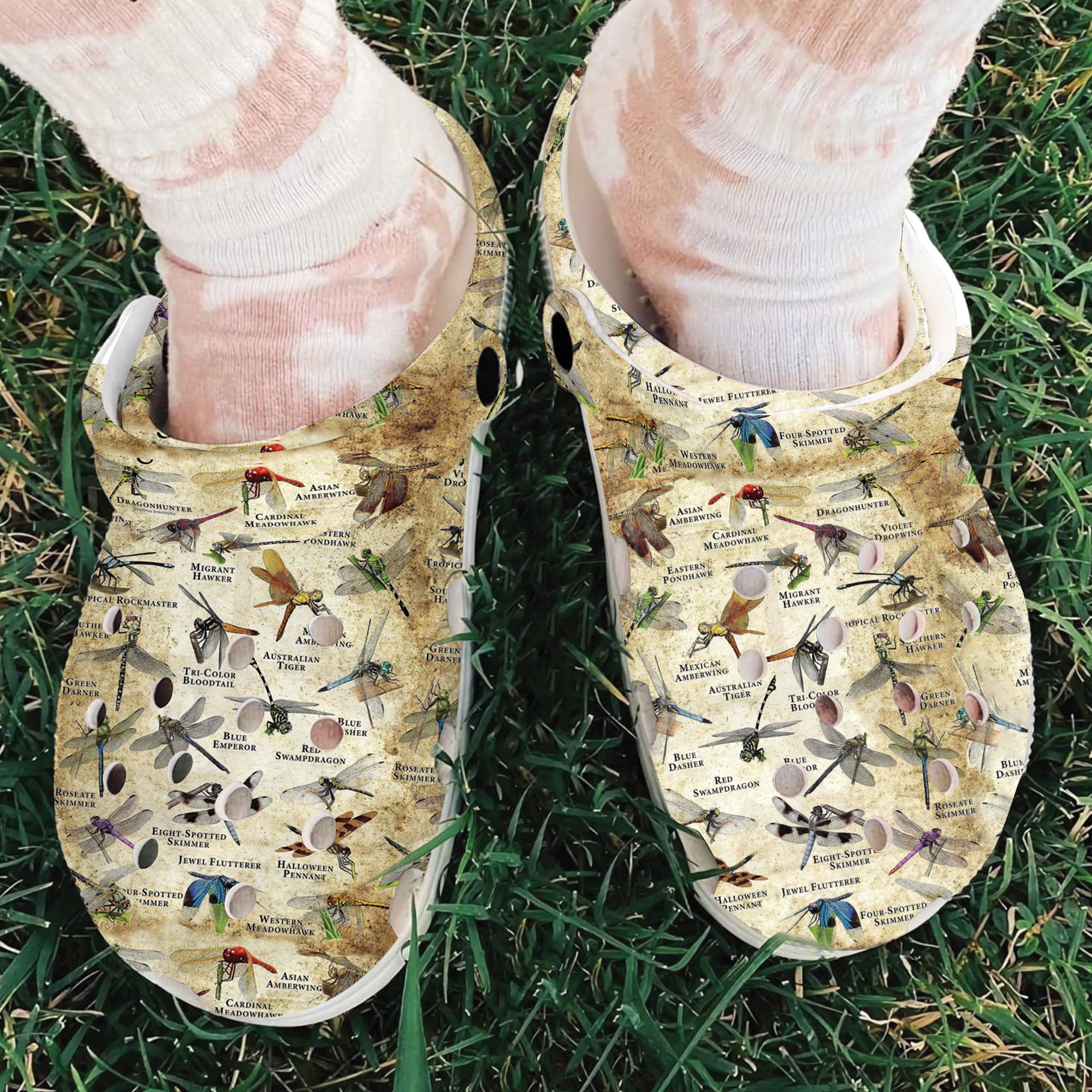 Merchidea DragoNFLies Of The World Crocs Crocband Clogs Shoes Comfortable For Men Women and Kids