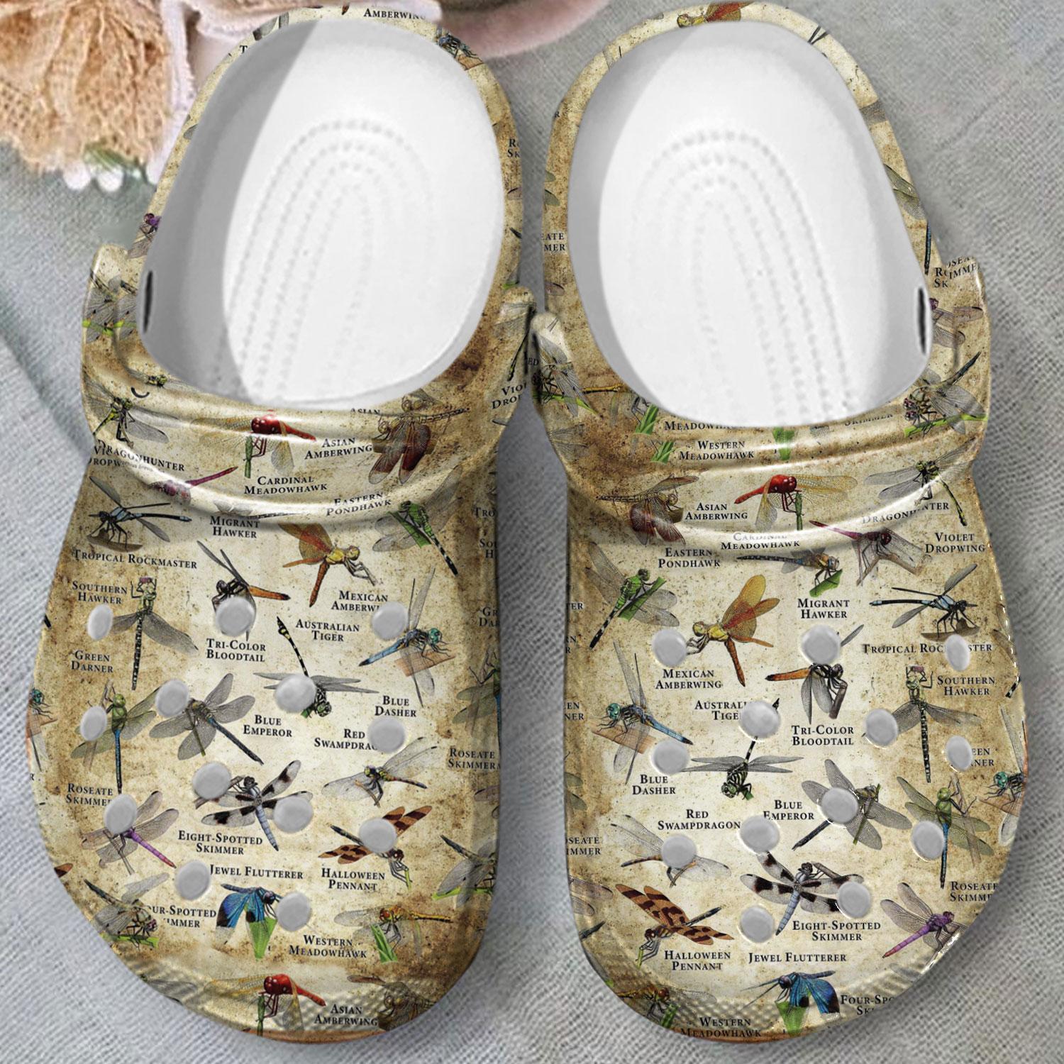 Merchidea DragoNFLies Of The World Crocs Crocband Clogs Shoes Comfortable For Men Women and Kids