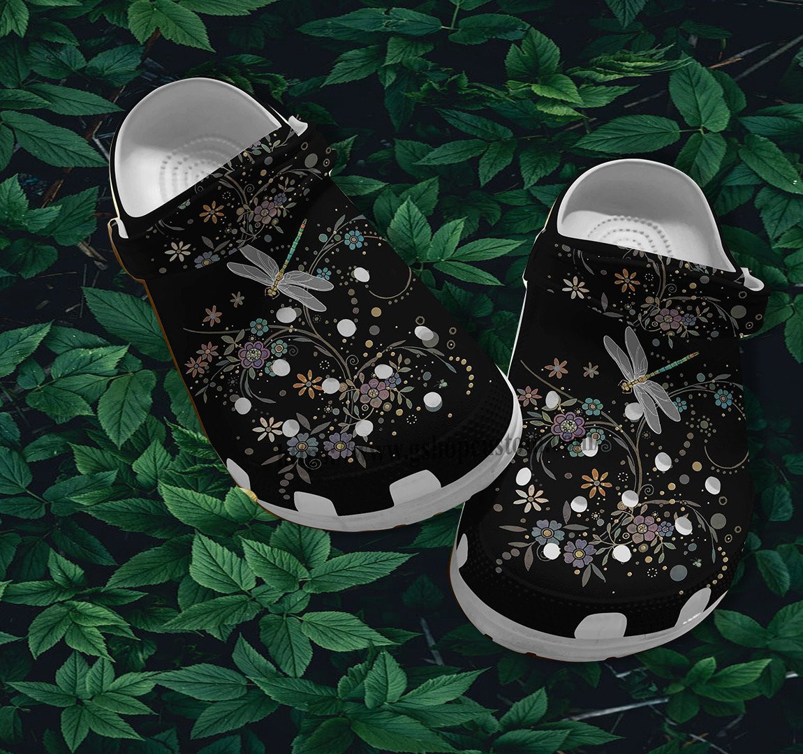 Merchidea DragoNFLy Boho Vintage Croc Shoes Gift Birthday Girl- DragoNFLy Peace Shoes Croc Clogs Mother Day 2022