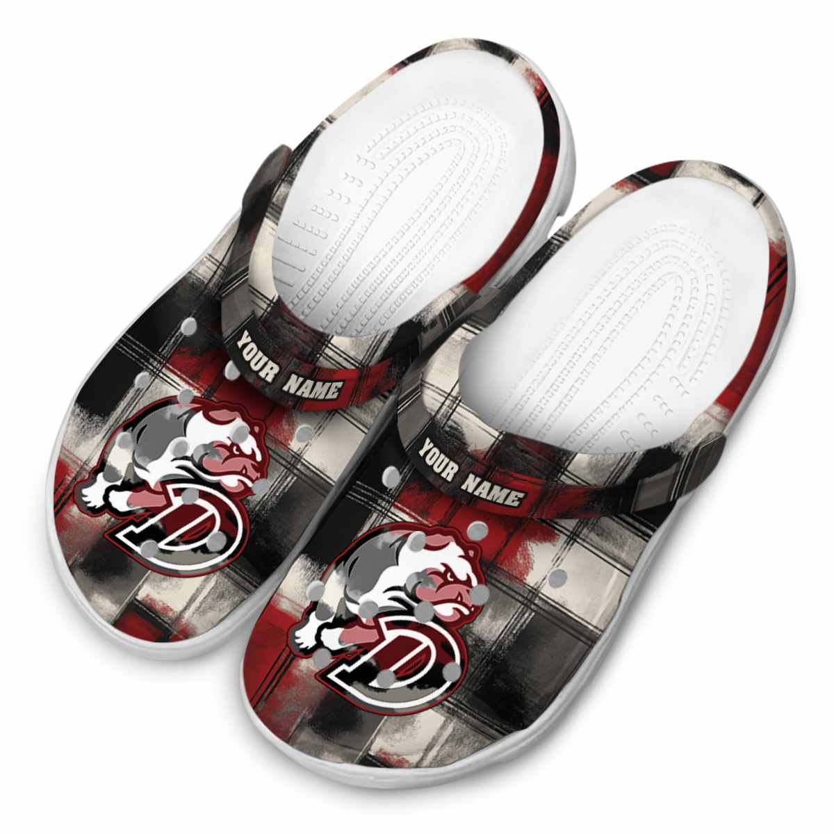 Merchidea Drake Bulldogs NCAA Sport Crocs Crocband Clogs Shoes Comfortable For Men Women and Kids