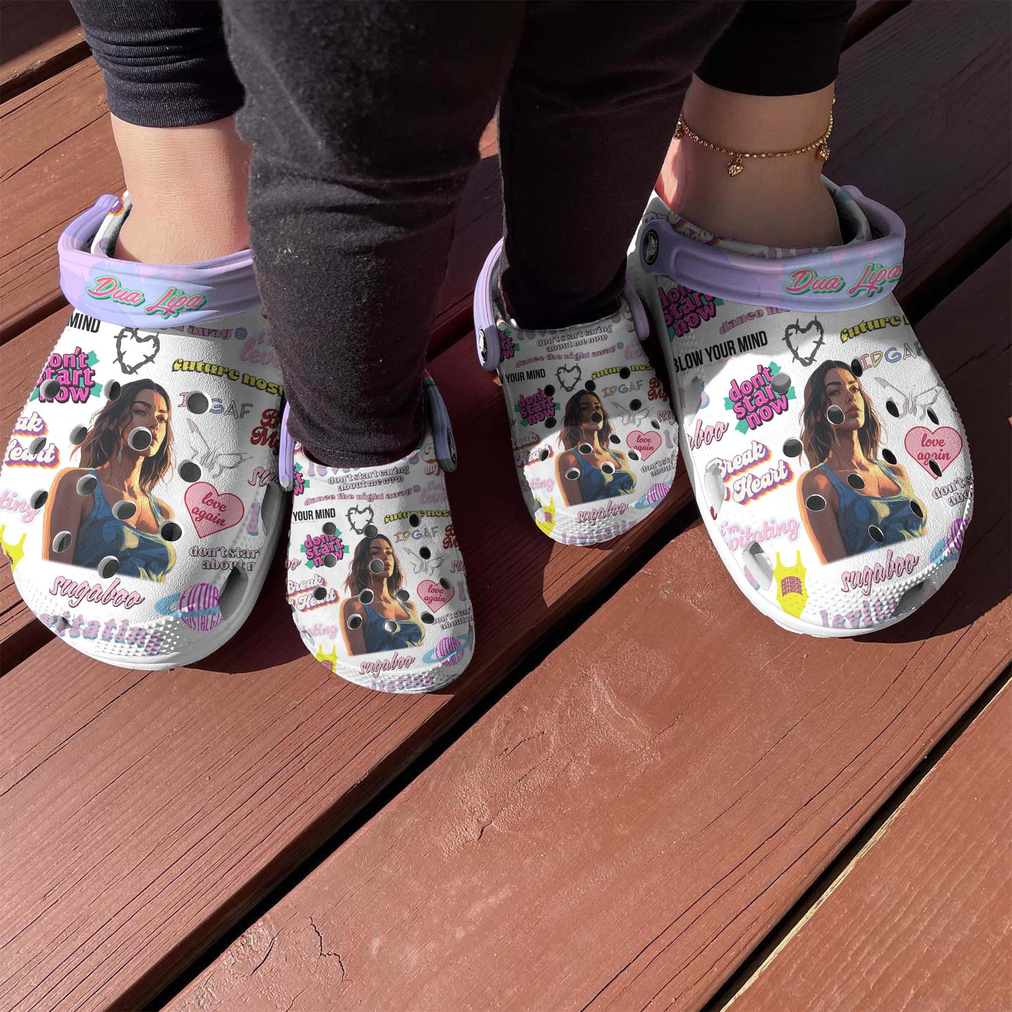 Merchidea Dua Lipa Music Crocs Crocband Clogs Shoes Comfortable For Men Women and Kids