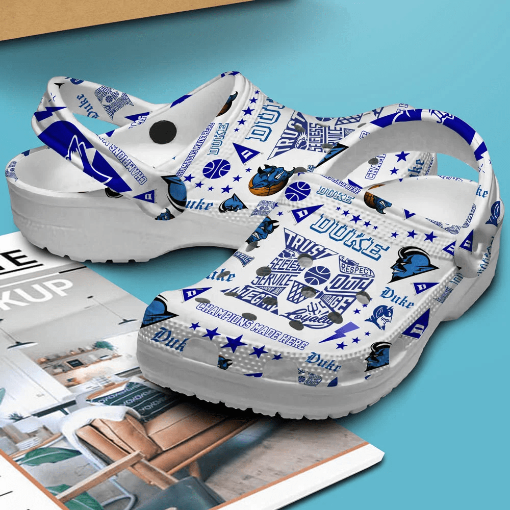 Merchidea Duke Blue Devils basketball NCAA Sport Crocs Clogs Crocband Shoes Comfortable For Men Women and Kids