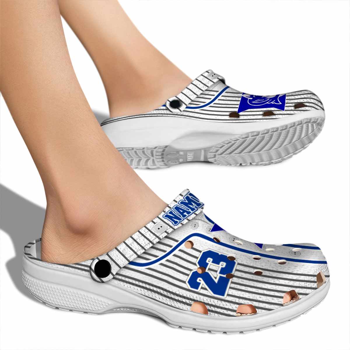 Merchidea Duke Blue Devils NCAA Sport Crocs Crocband Clogs Shoes Comfortable For Men Women and Kids