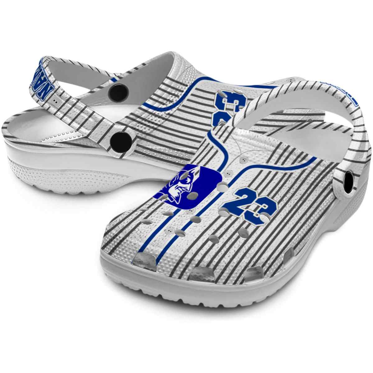 Merchidea Duke Blue Devils NCAA Sport Crocs Crocband Clogs Shoes Comfortable For Men Women and Kids