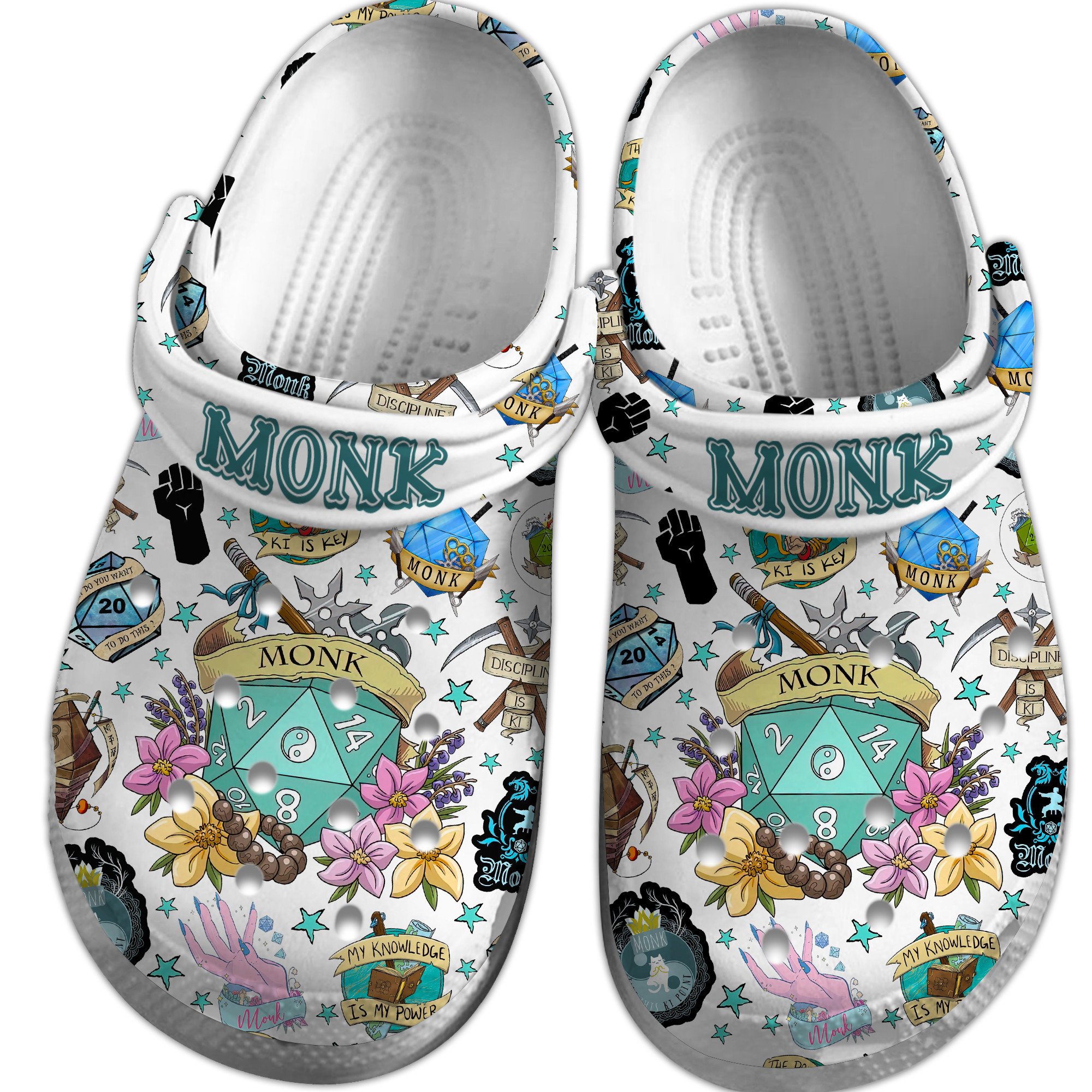 Merchidea Dungeons And Dragons Game Crocs Crocband Clogs Shoes Comfortable For Men Women and Kids