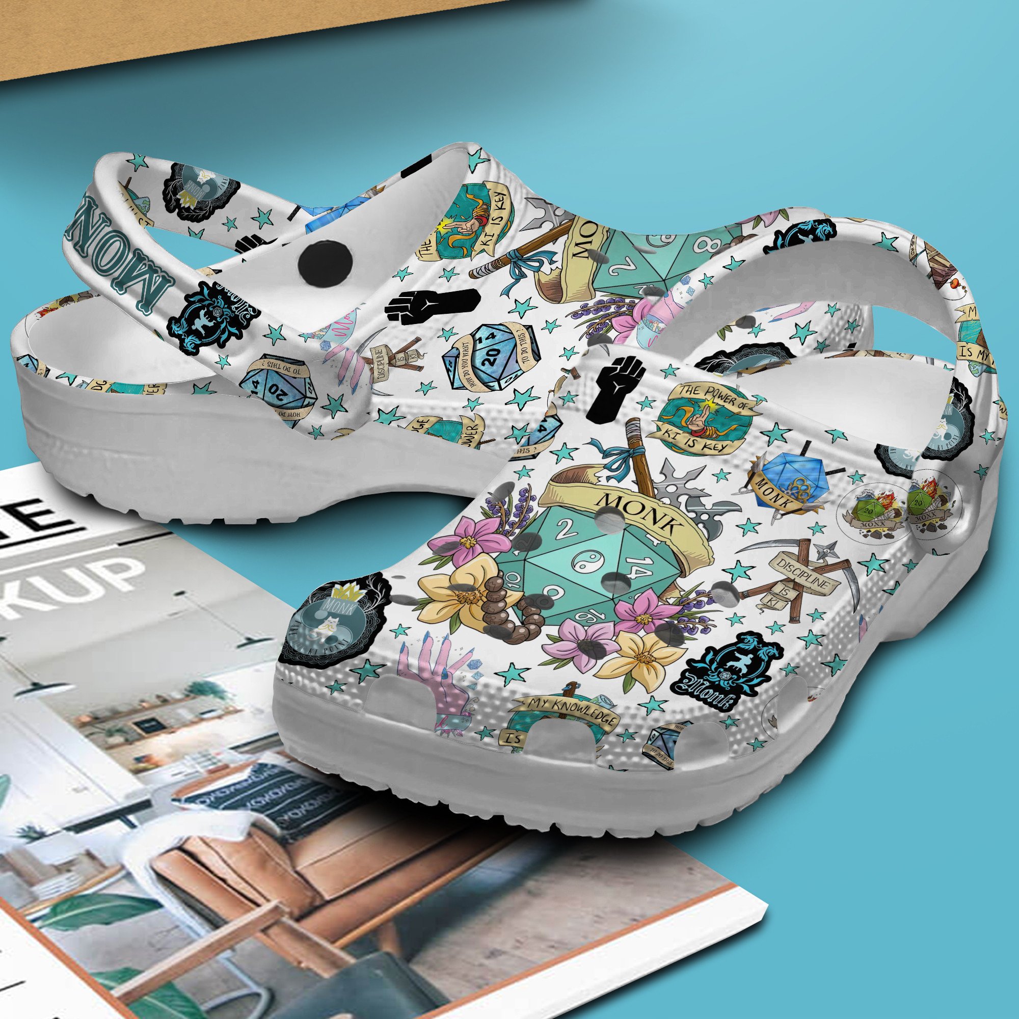 Merchidea Dungeons And Dragons Game Crocs Crocband Clogs Shoes Comfortable For Men Women and Kids