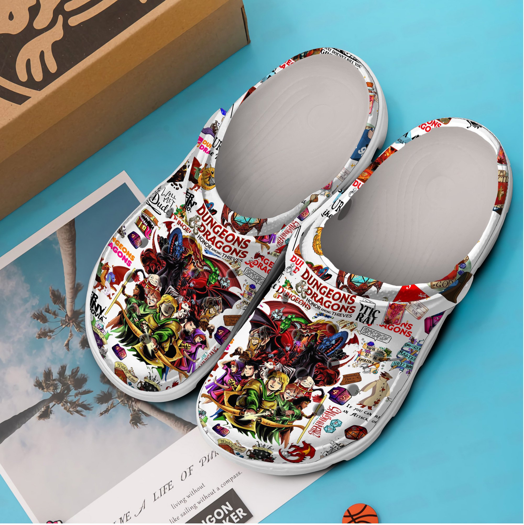 Merchidea Dungeons And Dragons Movie Game Crocs Crocband Clogs Shoes Comfortable For Men Women and Kids