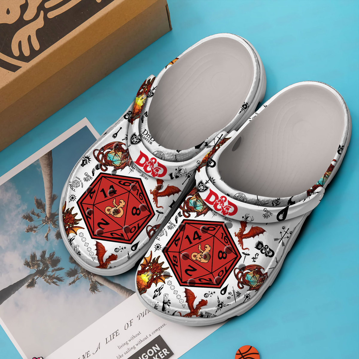 Merchidea Dungeons And Dragons Movie Game Crocs Crocband Clogs Shoes Comfortable For Men Women and Kids