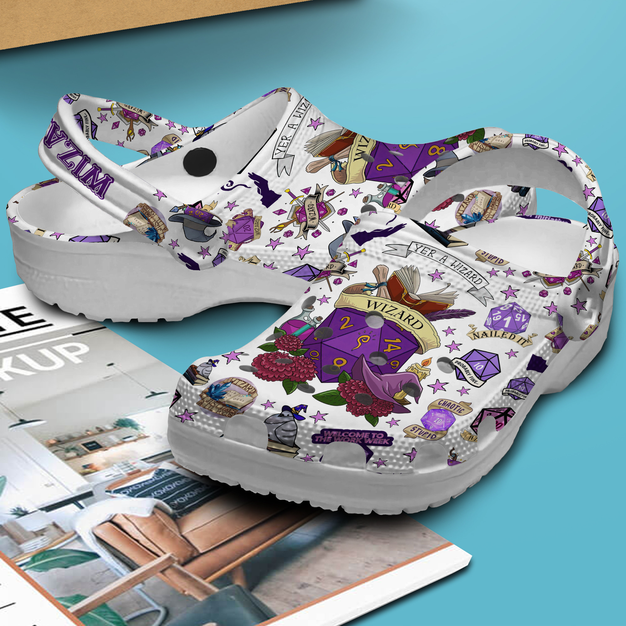 Merchidea Dungeons And Dragons Movie Game Crocs Crocband Clogs Shoes Comfortable For Men Women and Kids