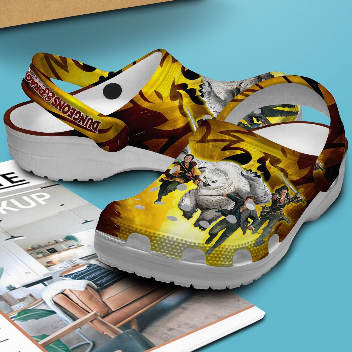 Merchidea Dungeons And Dragons Movie Game Crocs Crocband Clogs Shoes Comfortable For Men Women and Kids