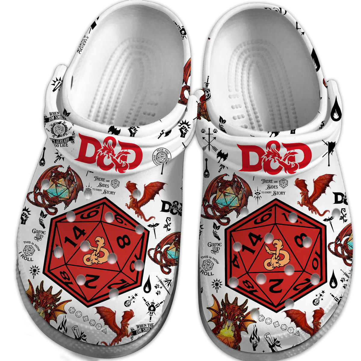 Merchidea Dungeons And Dragons Movie Game Crocs Crocband Clogs Shoes Comfortable For Men Women and Kids