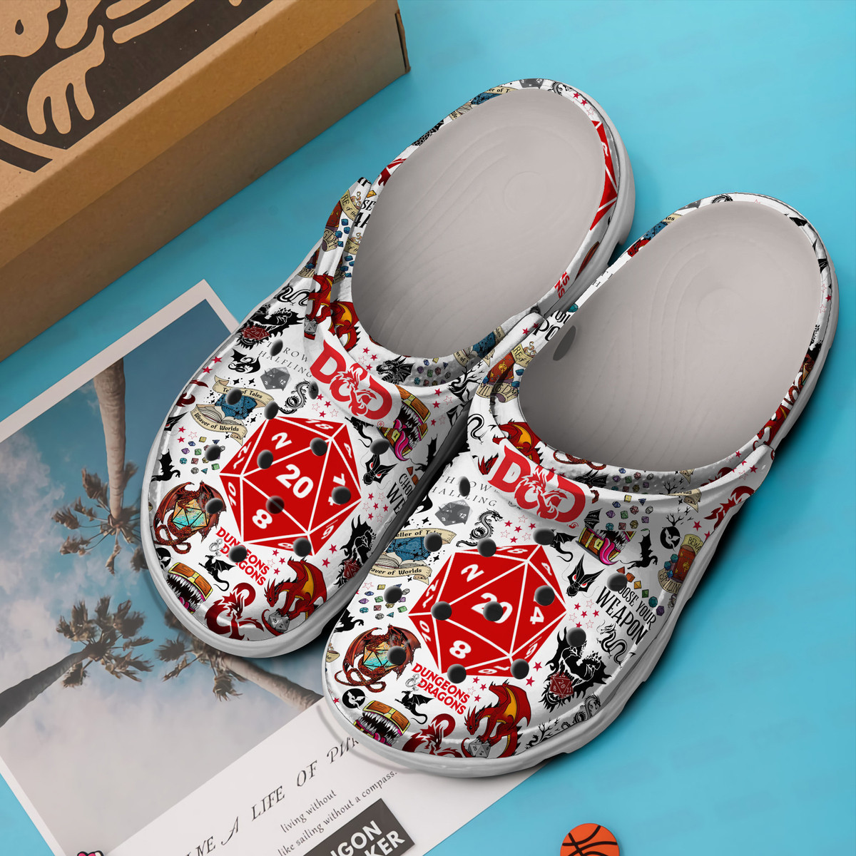 Merchidea Dungeons And Dragons Movie Game Crocs Crocband Clogs Shoes Comfortable For Men Women and Kids