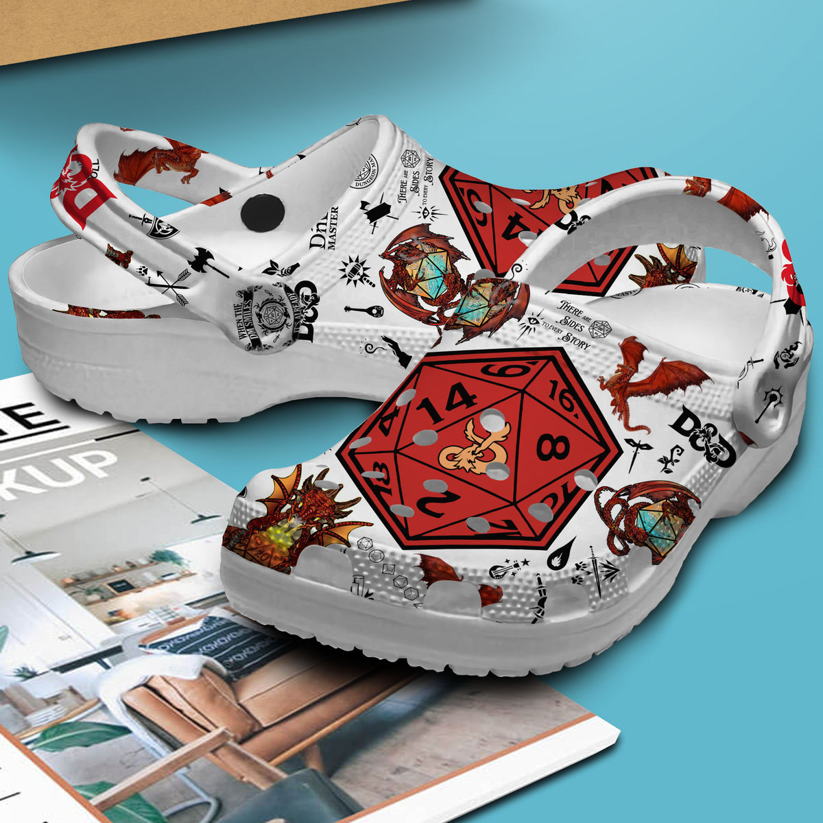 Merchidea Dungeons And Dragons Movie Game Crocs Crocband Clogs Shoes Comfortable For Men Women and Kids