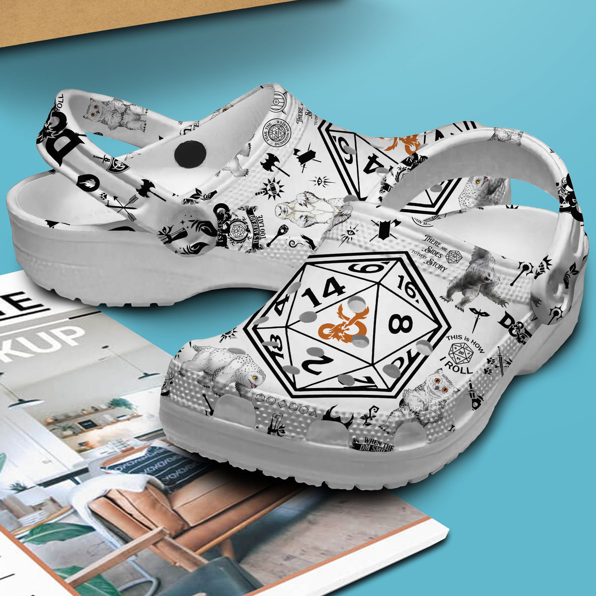 Merchidea Dungeons And Dragons Movie Game Crocs Crocband Clogs Shoes Comfortable For Men Women and Kids