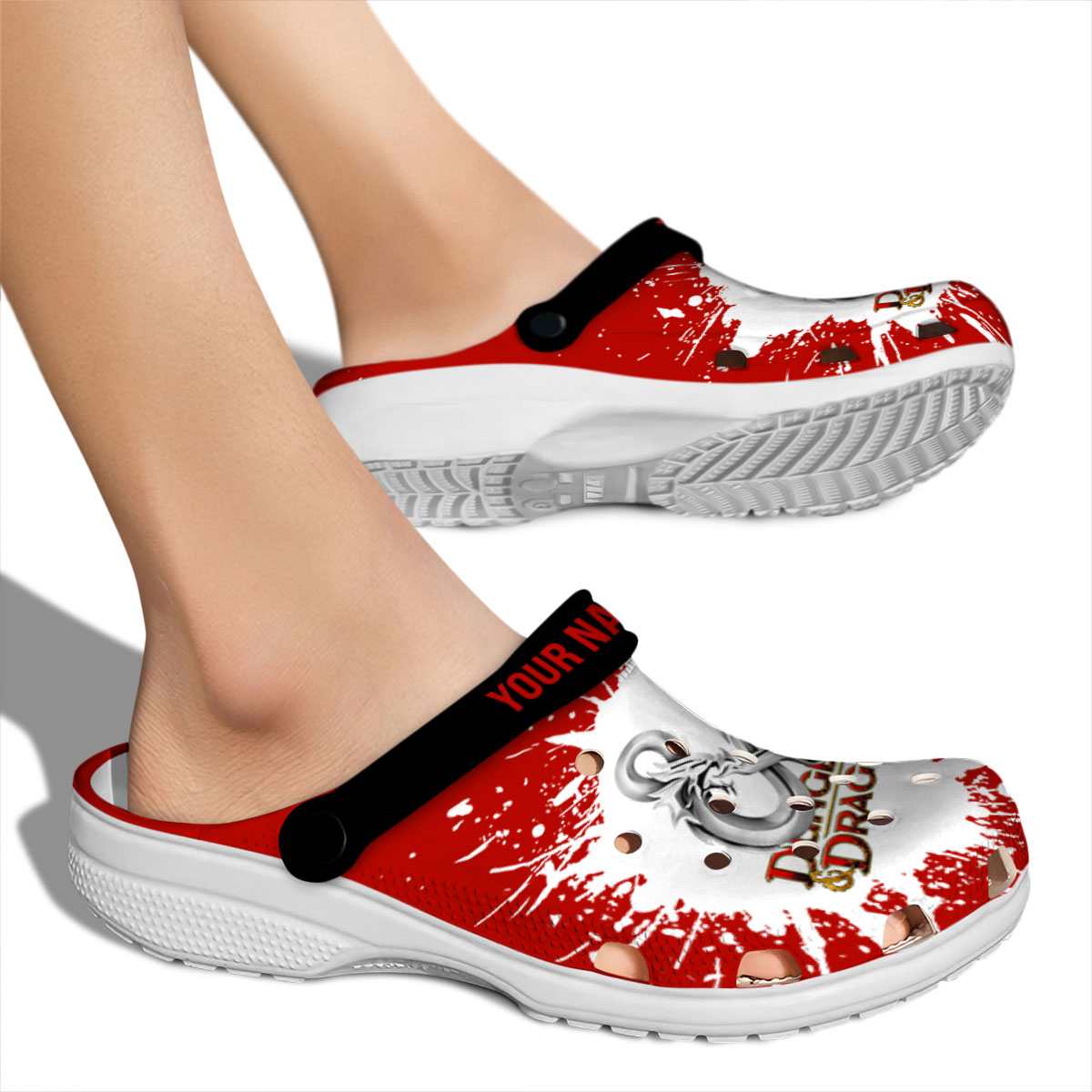 Merchidea Dungeons & Dragons Movie Crocs Crocband Clogs Shoes Comfortable For Men Women and Kids