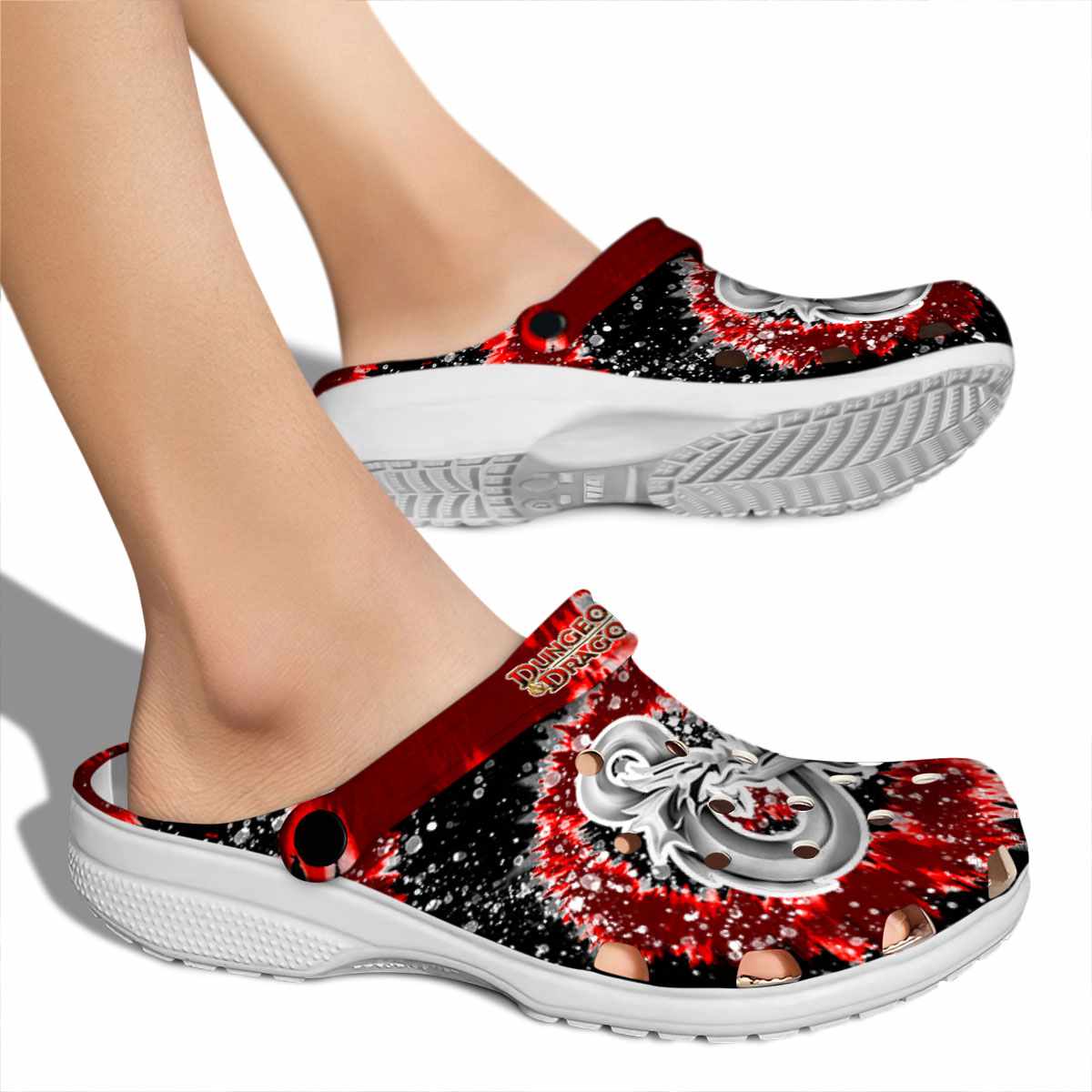 Merchidea Dungeons & Dragons Movie Crocs Crocband Clogs Shoes Comfortable For Men Women and Kids