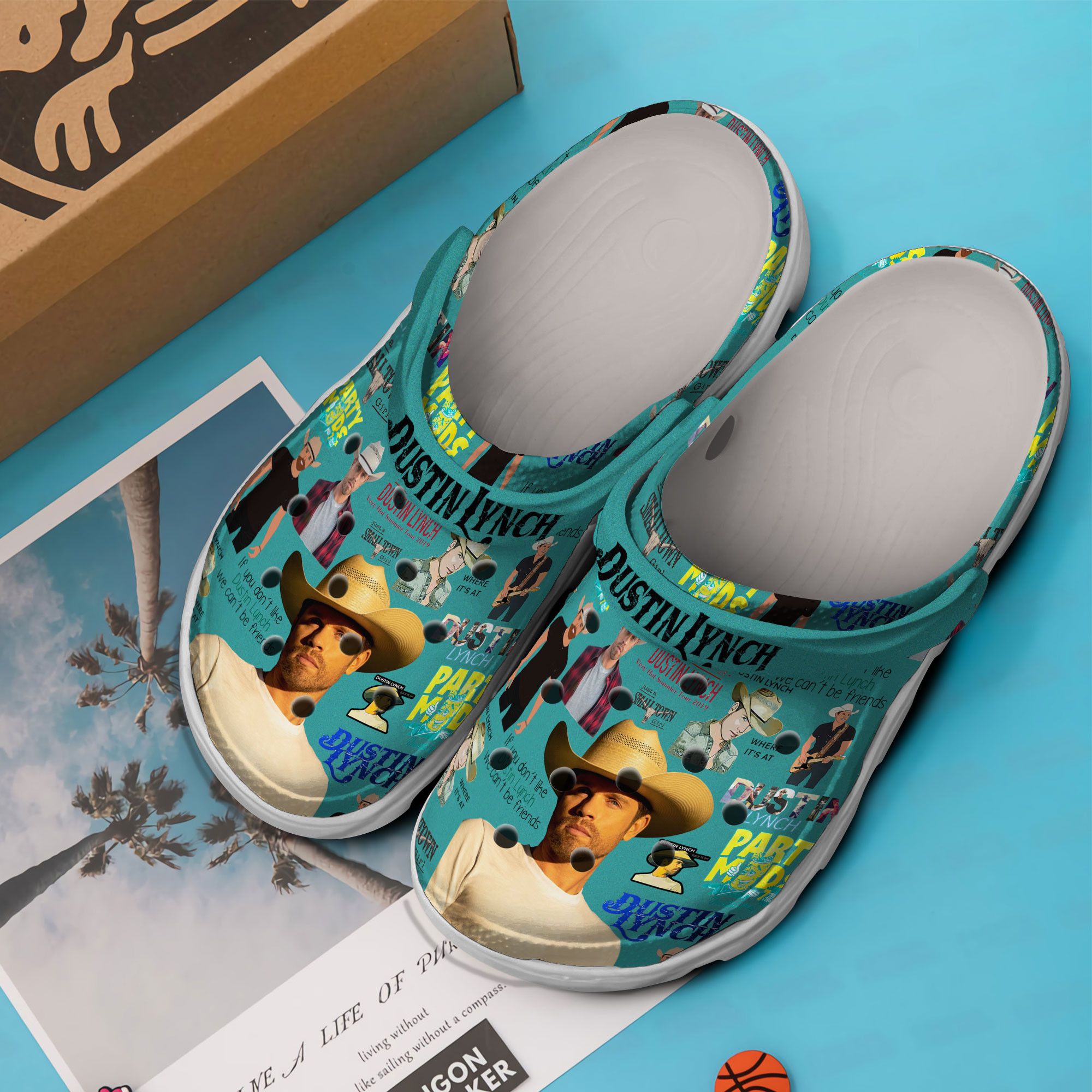 Merchidea Dustin Lynch Music Crocs Crocband Clogs Shoes Comfortable For Men Women and Kids