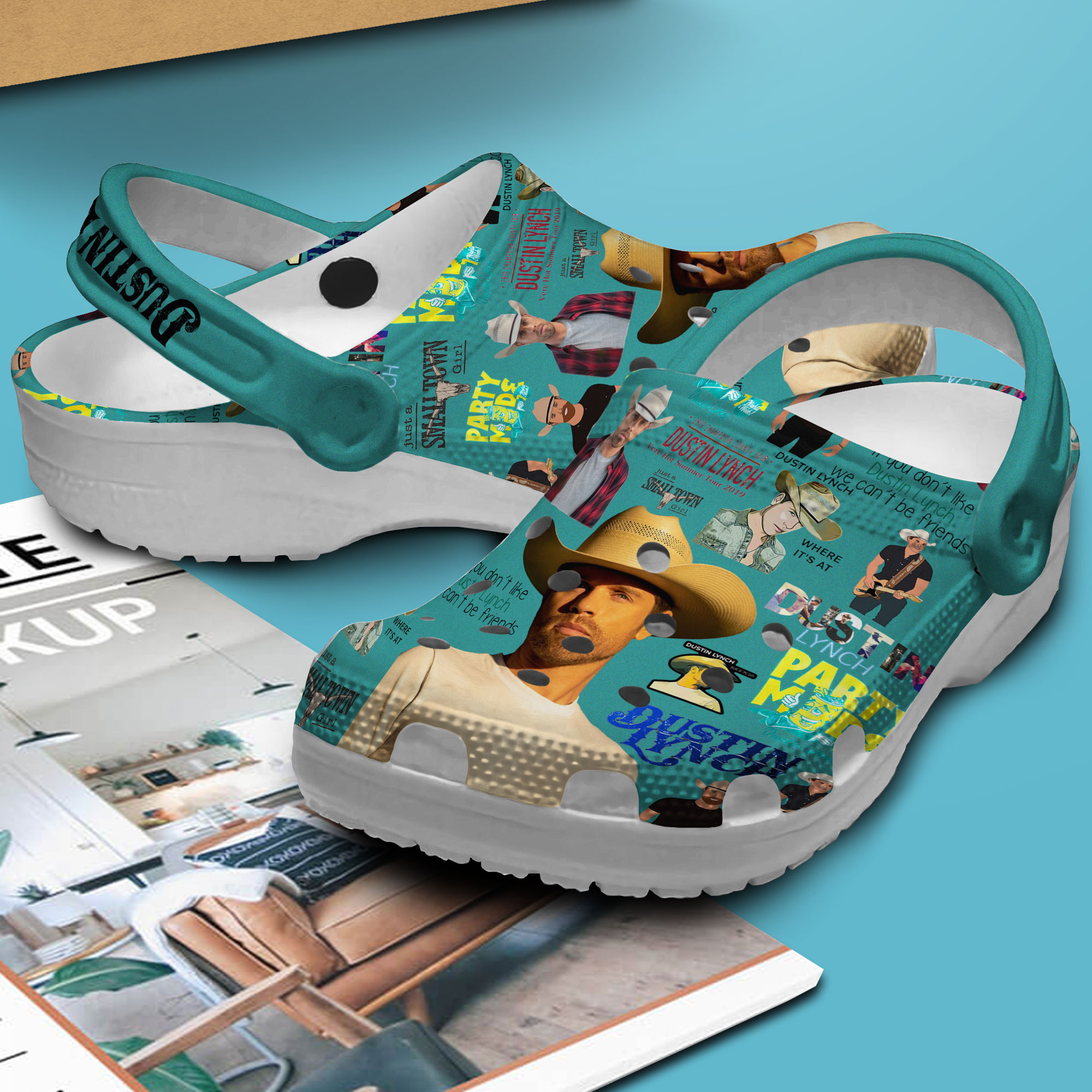 Merchidea Dustin Lynch Music Crocs Crocband Clogs Shoes Comfortable For Men Women and Kids