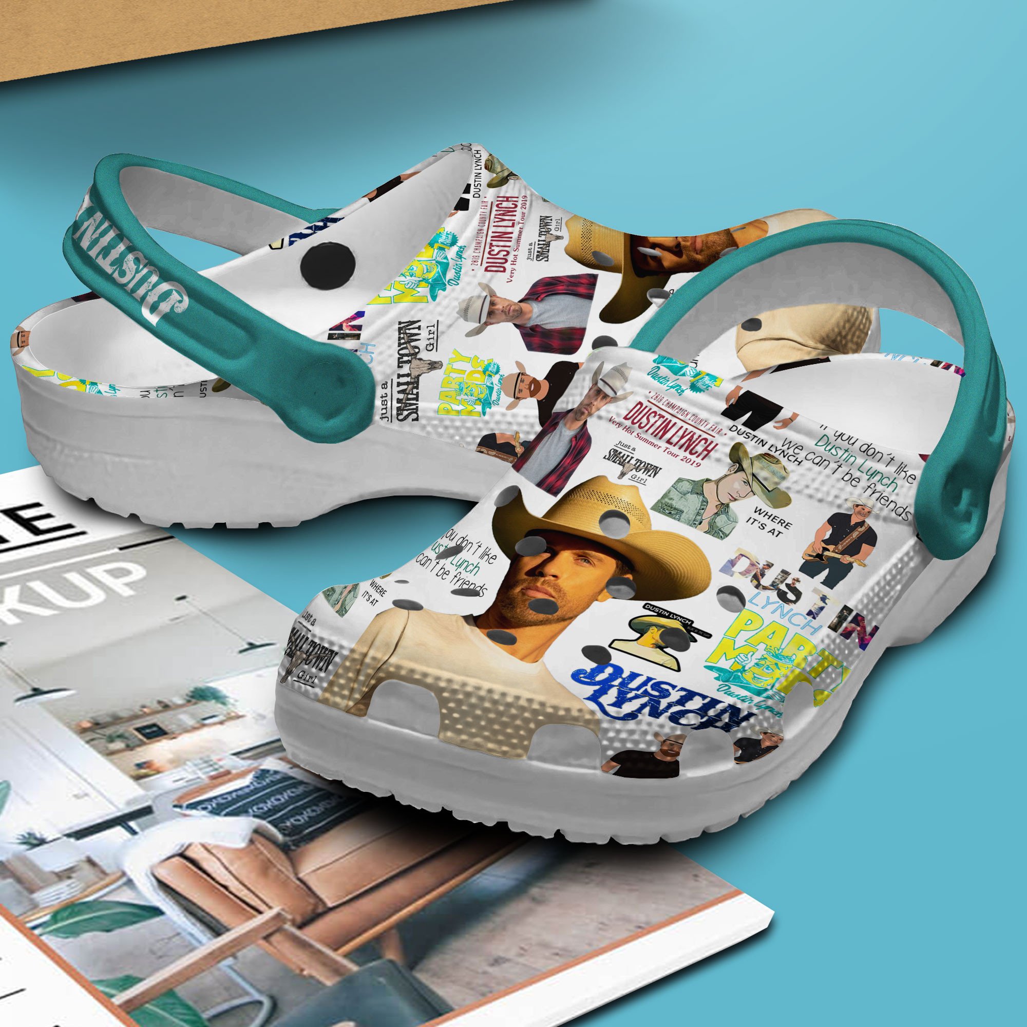 Merchidea Dustin Lynch Music Crocs Crocband Clogs Shoes Comfortable For Men Women and Kids