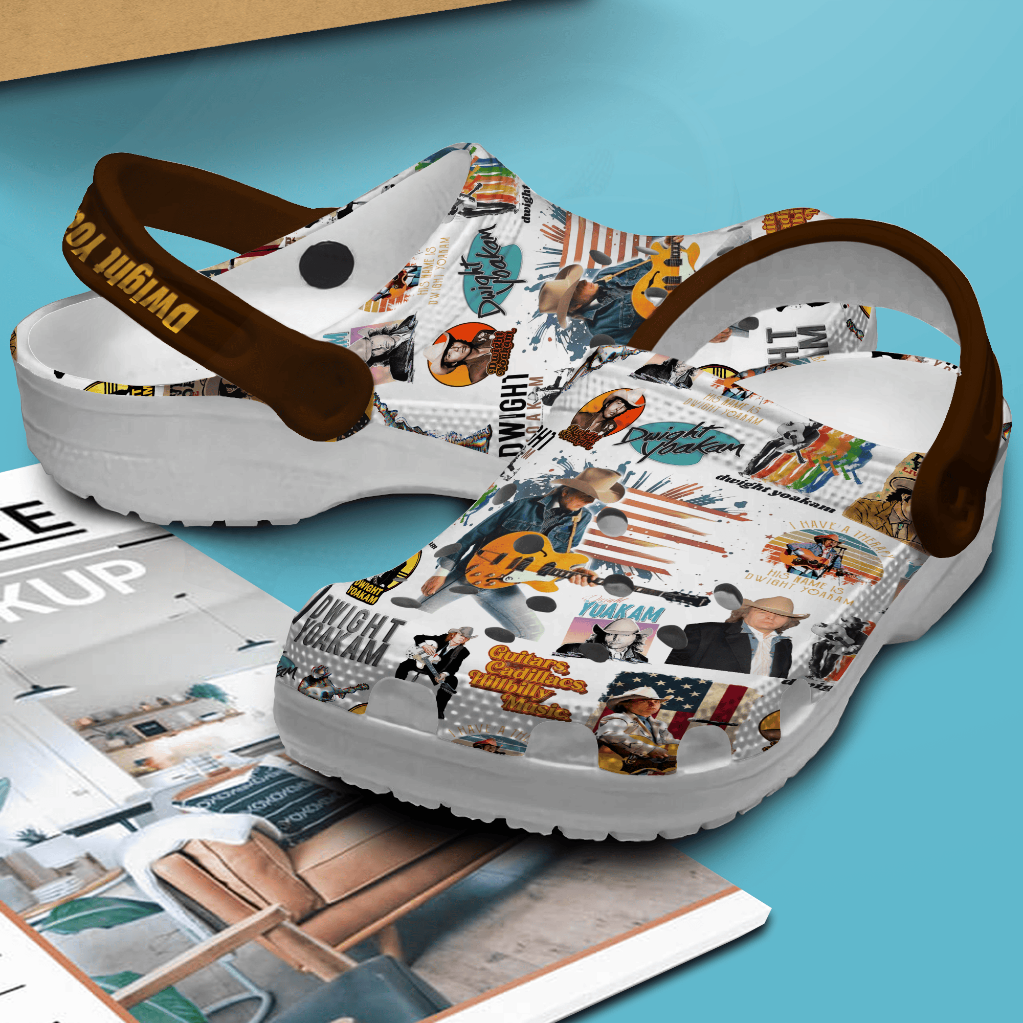 Merchidea Dwight Yoakam Music Crocs Crocband Clogs Shoes Comfortable For Men Women and Kids