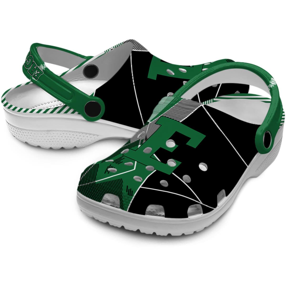 Merchidea Eastern Michigan Eagles NCAA Sport Crocs Crocband Clogs Shoes Comfortable For Men Women and Kids