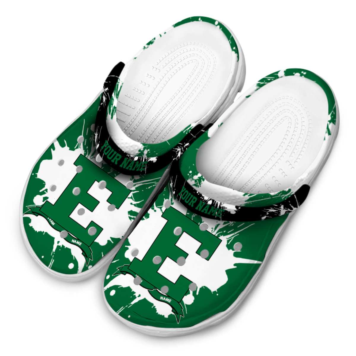 Merchidea Eastern Michigan Eagles NCAA Sport Crocs Crocband Clogs Shoes Comfortable For Men Women and Kids