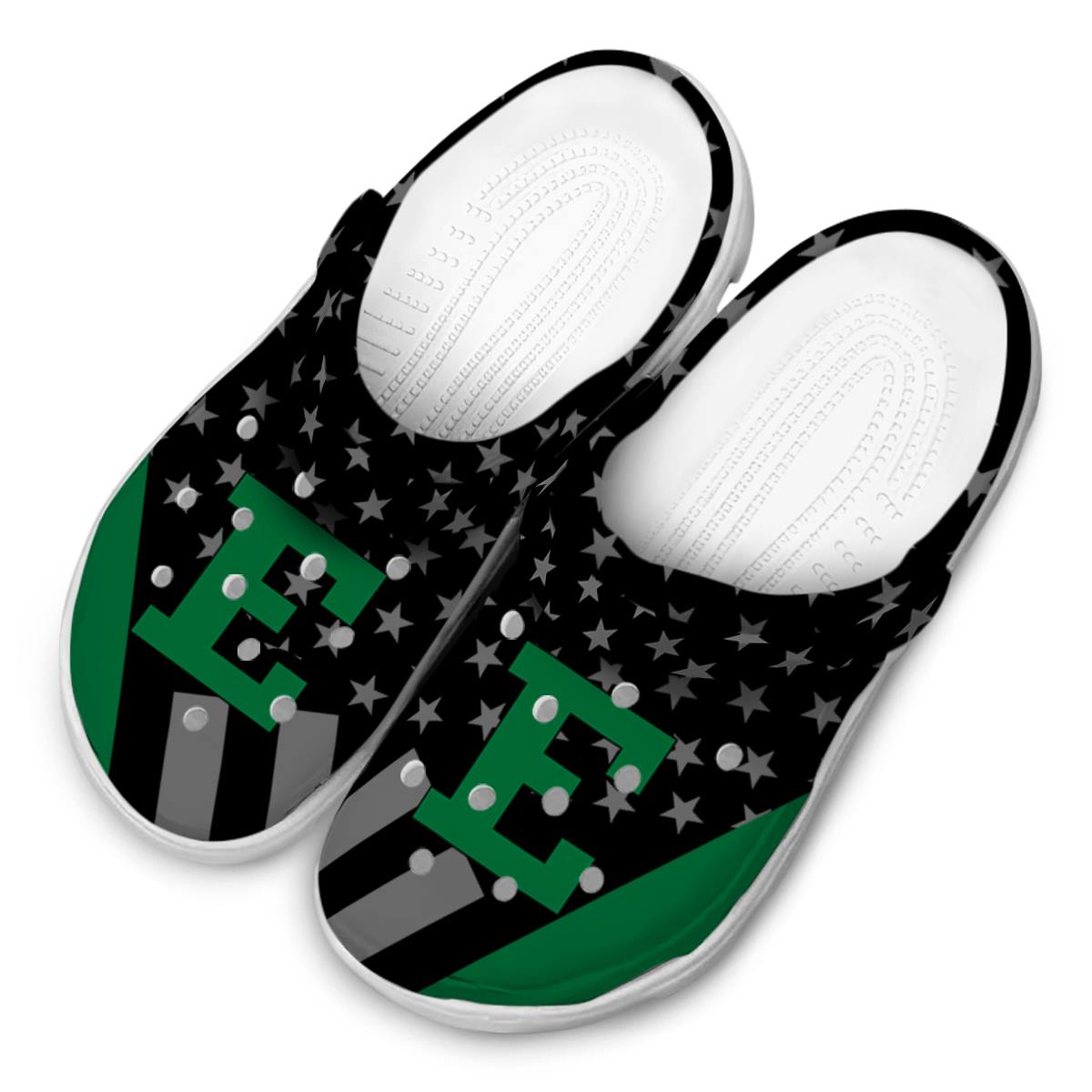 Merchidea Eastern Michigan Eagles NCAA Sport Crocs Crocband Clogs Shoes Comfortable For Men Women and Kids