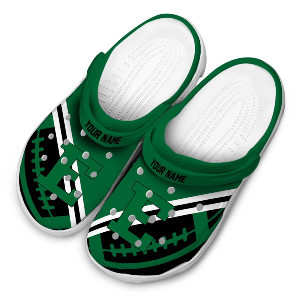 Merchidea Eastern Michigan Eagles NCAA Sport Crocs Crocband Clogs Shoes Comfortable For Men Women and Kids