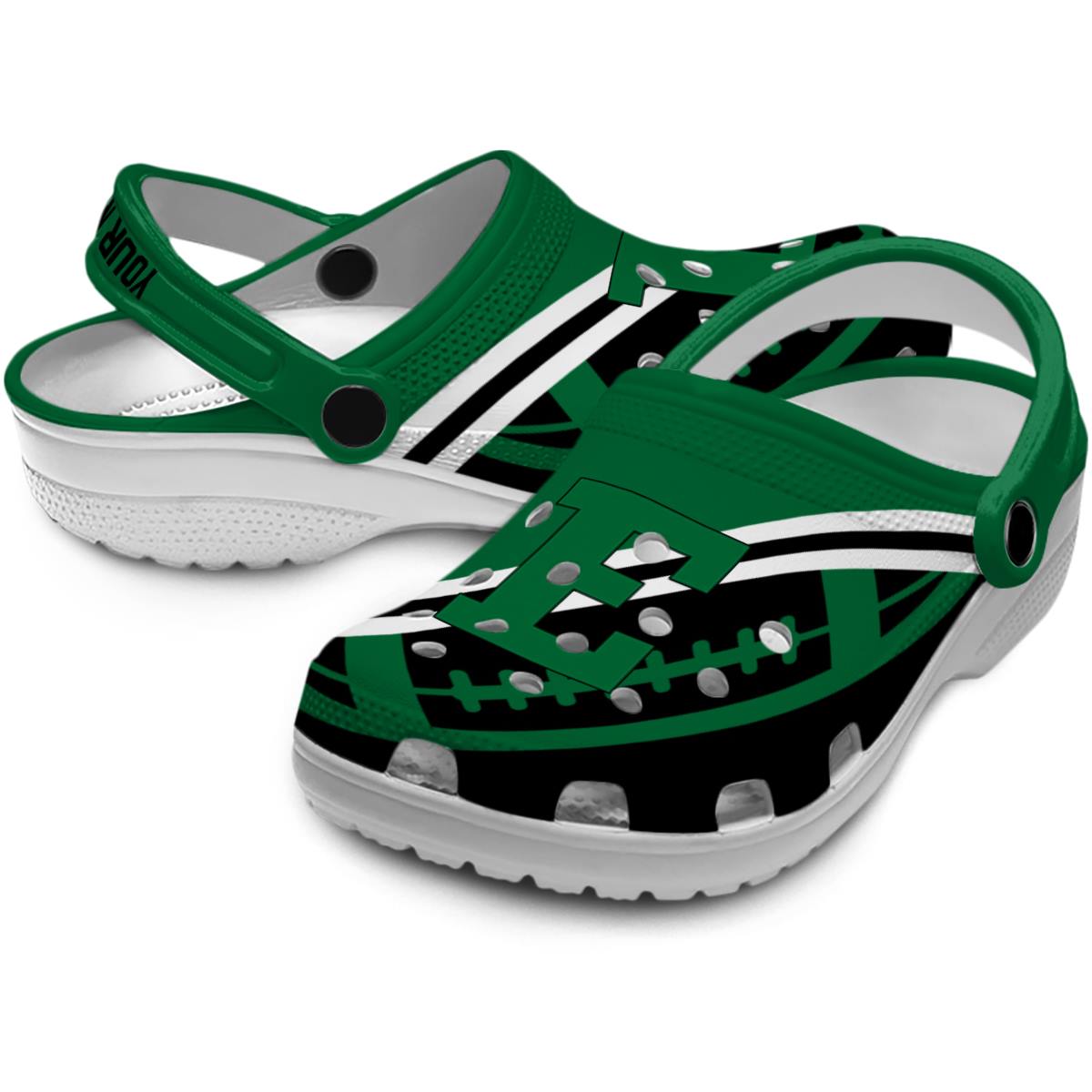 Merchidea Eastern Michigan Eagles NCAA Sport Crocs Crocband Clogs Shoes Comfortable For Men Women and Kids