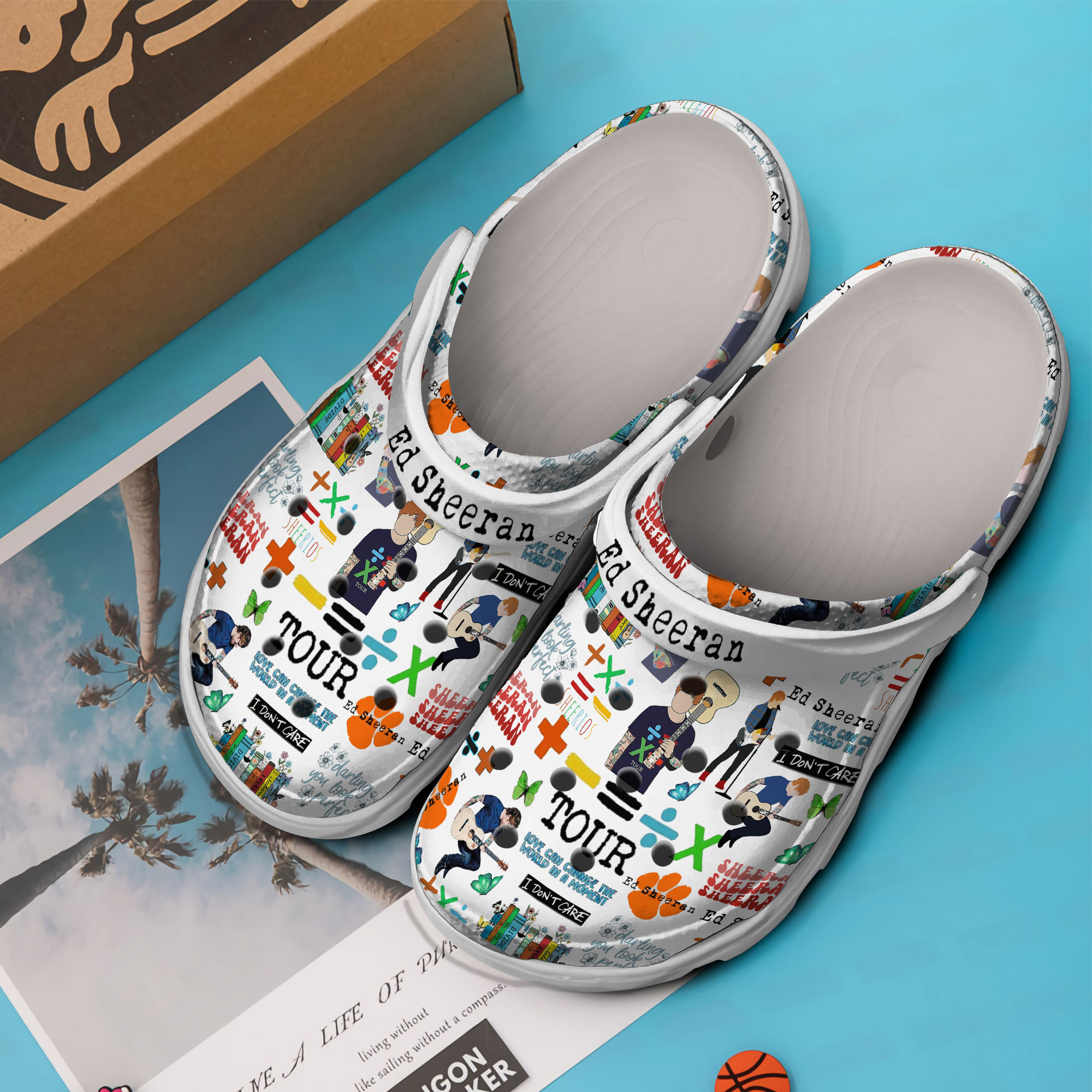 Merchidea Ed Sheeran Music Crocs Crocband Clogs Shoes Comfortable For Men Women and Kids