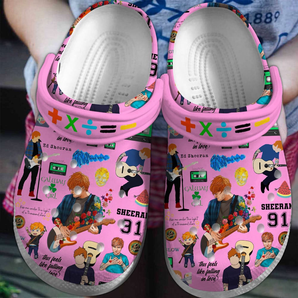 Merchidea Ed Sheeran Music Crocs Crocband Clogs Shoes Comfortable For Men Women and Kids