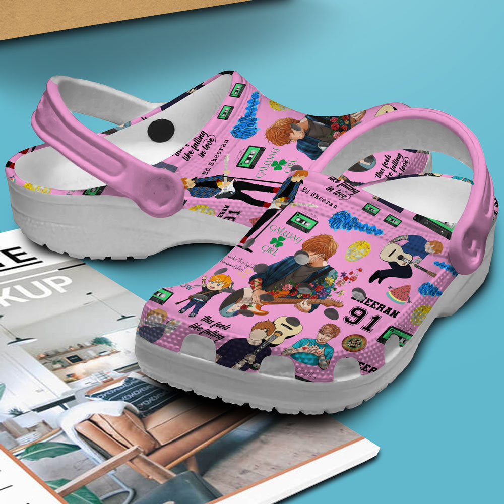 Merchidea Ed Sheeran Music Crocs Crocband Clogs Shoes Comfortable For Men Women and Kids