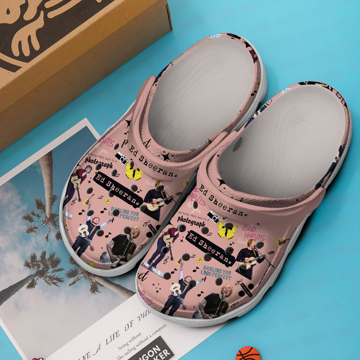 Merchidea Ed Sheeran Music Crocs Crocband Clogs Shoes Comfortable For Men Women and Kids