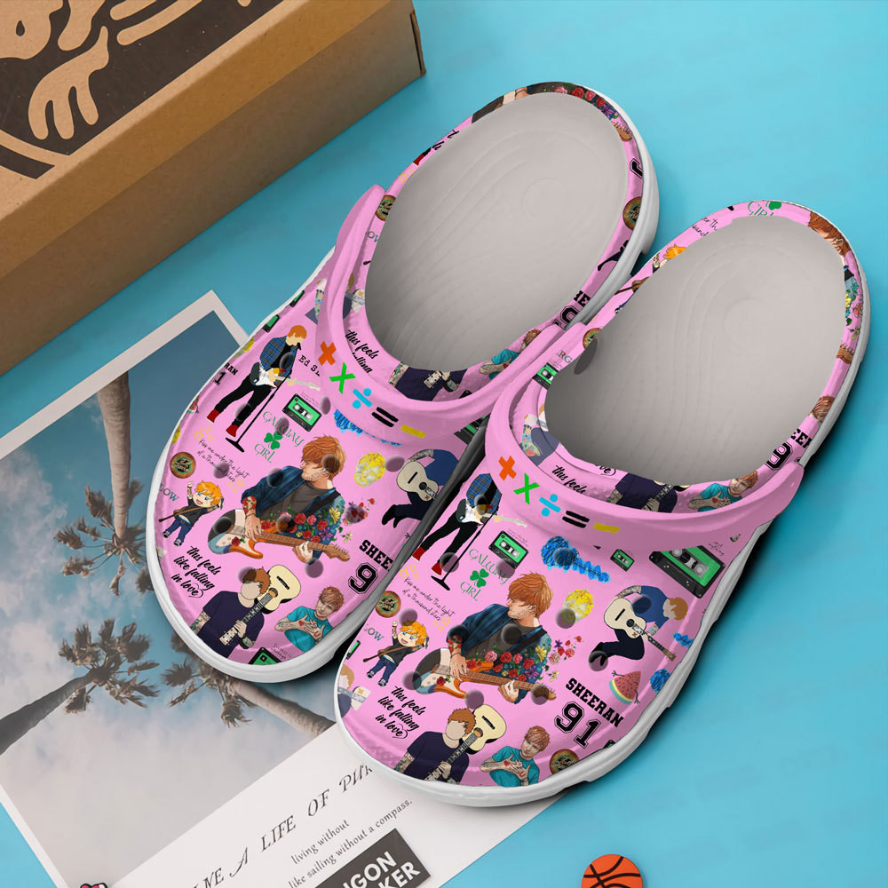 Merchidea Ed Sheeran Music Crocs Crocband Clogs Shoes Comfortable For Men Women and Kids