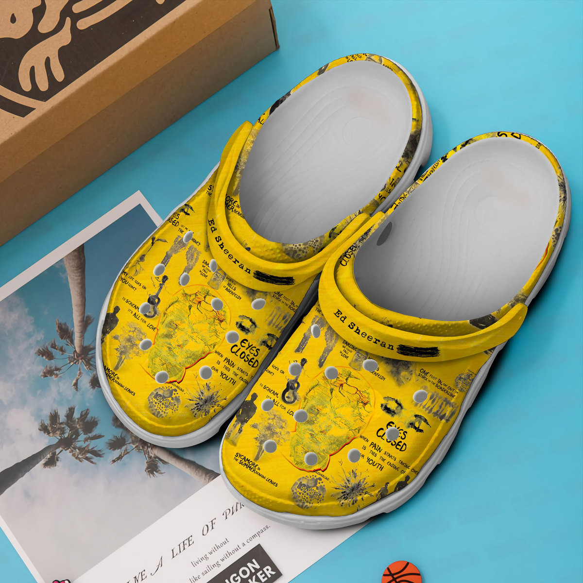 Merchidea Ed Sheeran Music Crocs Crocband Clogs Shoes Comfortable For Men Women and Kids