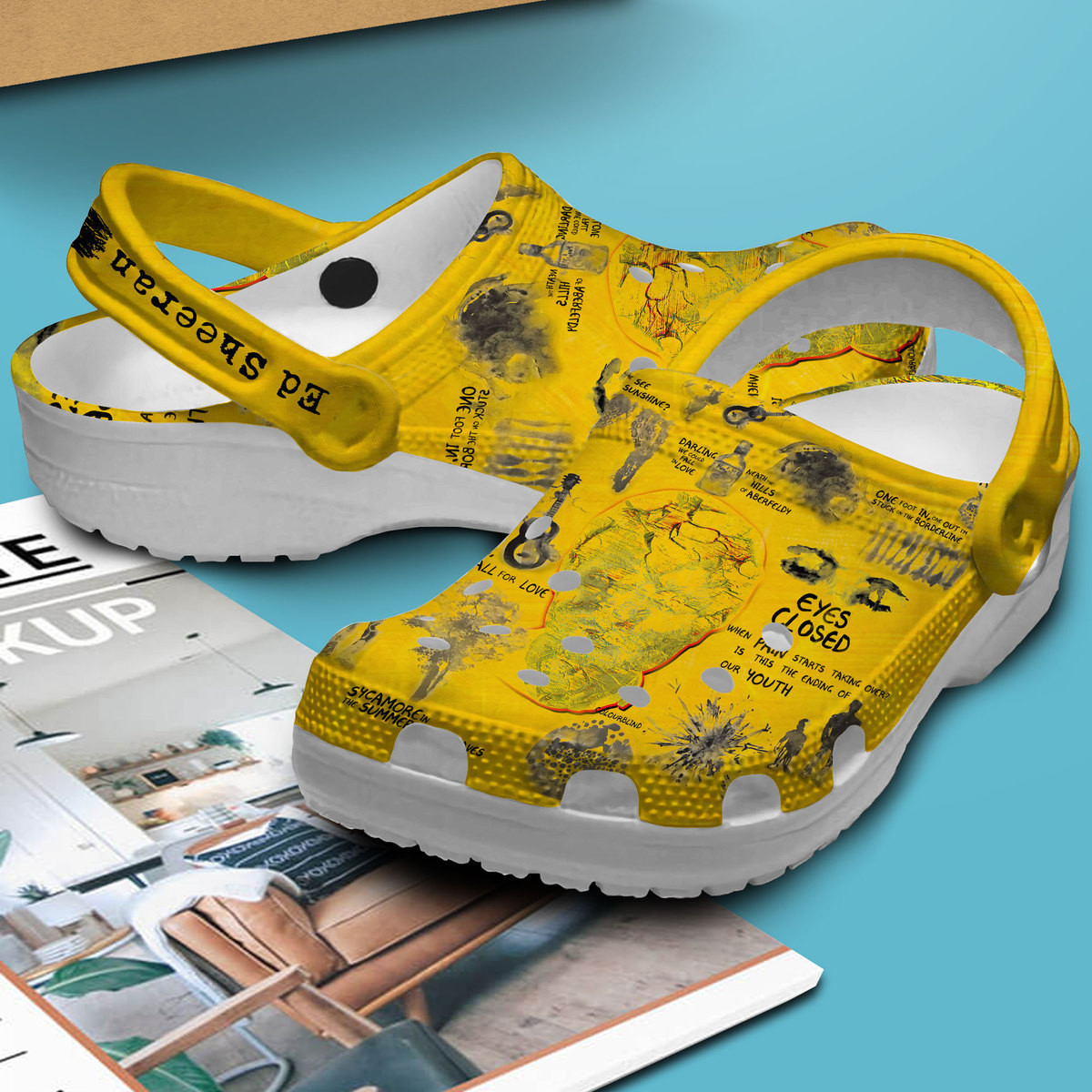 Merchidea Ed Sheeran Music Crocs Crocband Clogs Shoes Comfortable For Men Women and Kids