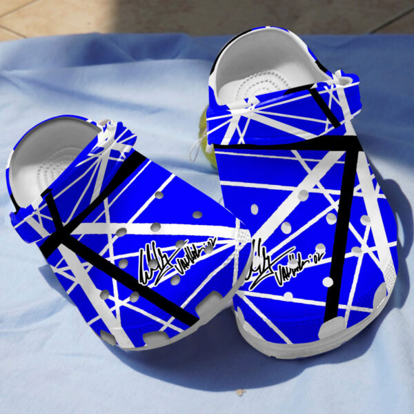Merchidea Eddie Van Halen Music Crocs Crocband Clogs Shoes Comfortable For Men Women and Kids