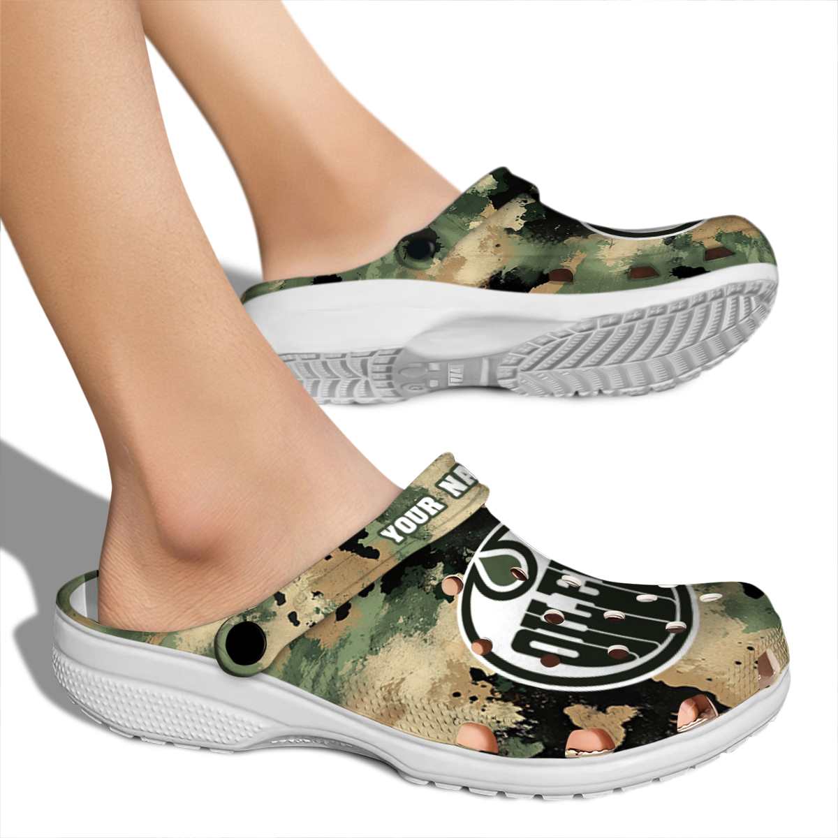 Merchidea Edmonton Oilers NHL Sport Crocs Crocband Clogs Shoes Comfortable For Men Women and Kids